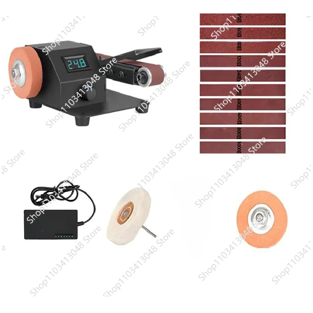 Infinitely Adjustable Speed 350W Electric Mini Belt Sander,Forward And Reverse Function,for Sanding&Polishing Metal,Wood
Infinitely Adjustable Speed 350W Electric Mini Belt Sander,Forward And Reverse Function,for Sanding&Polishing Metal,Wood