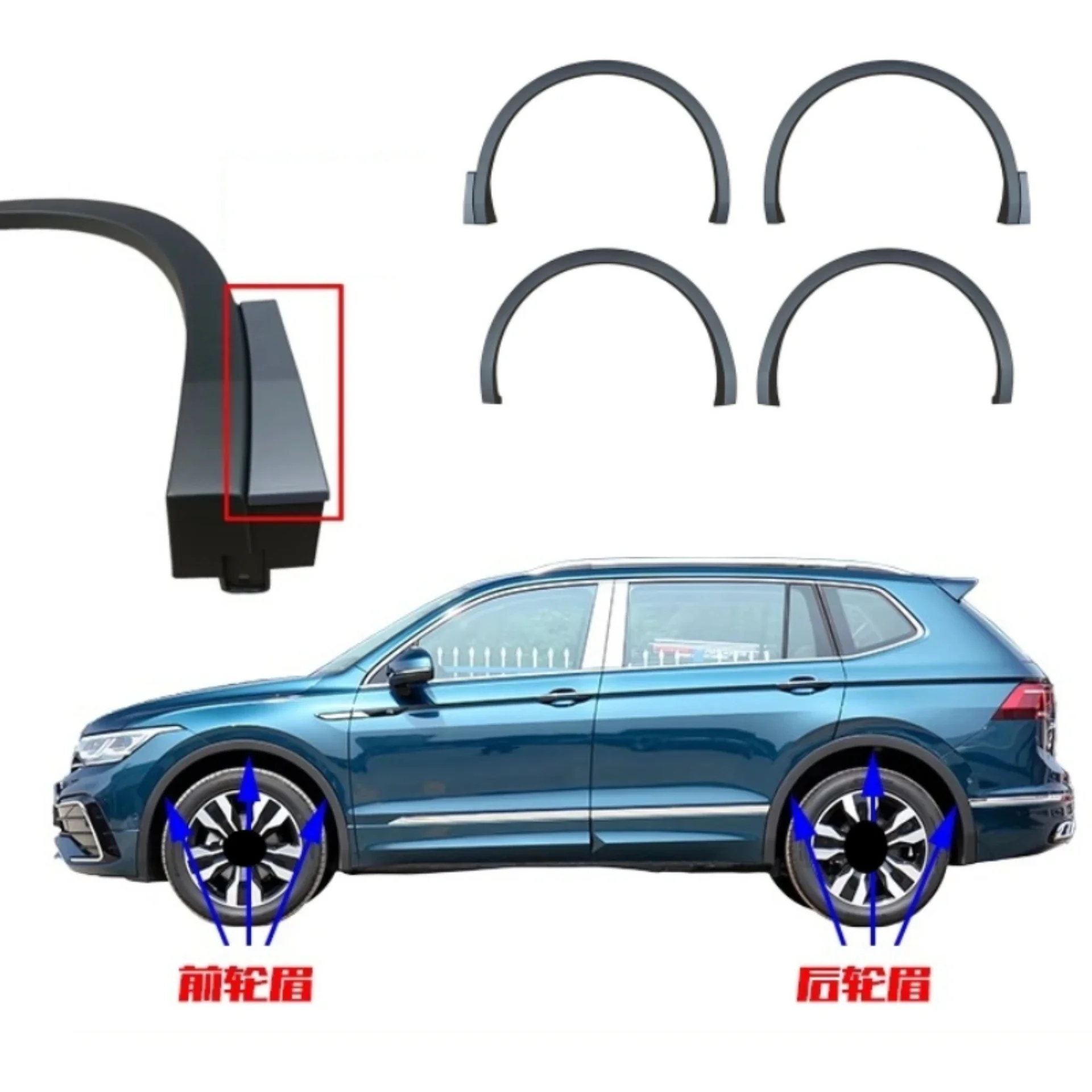 Car Front Rear Wheel Eyebrow for Volkswagen vw Tiguan L RLine 22-24 Modified Fender Trim Wheels Protector Strip Accessories
Car Front Rear Wheel Eyebrow for Volkswagen vw Tiguan L RLine 22-24 Modified Fender Trim Wheels Protector Strip Accessories