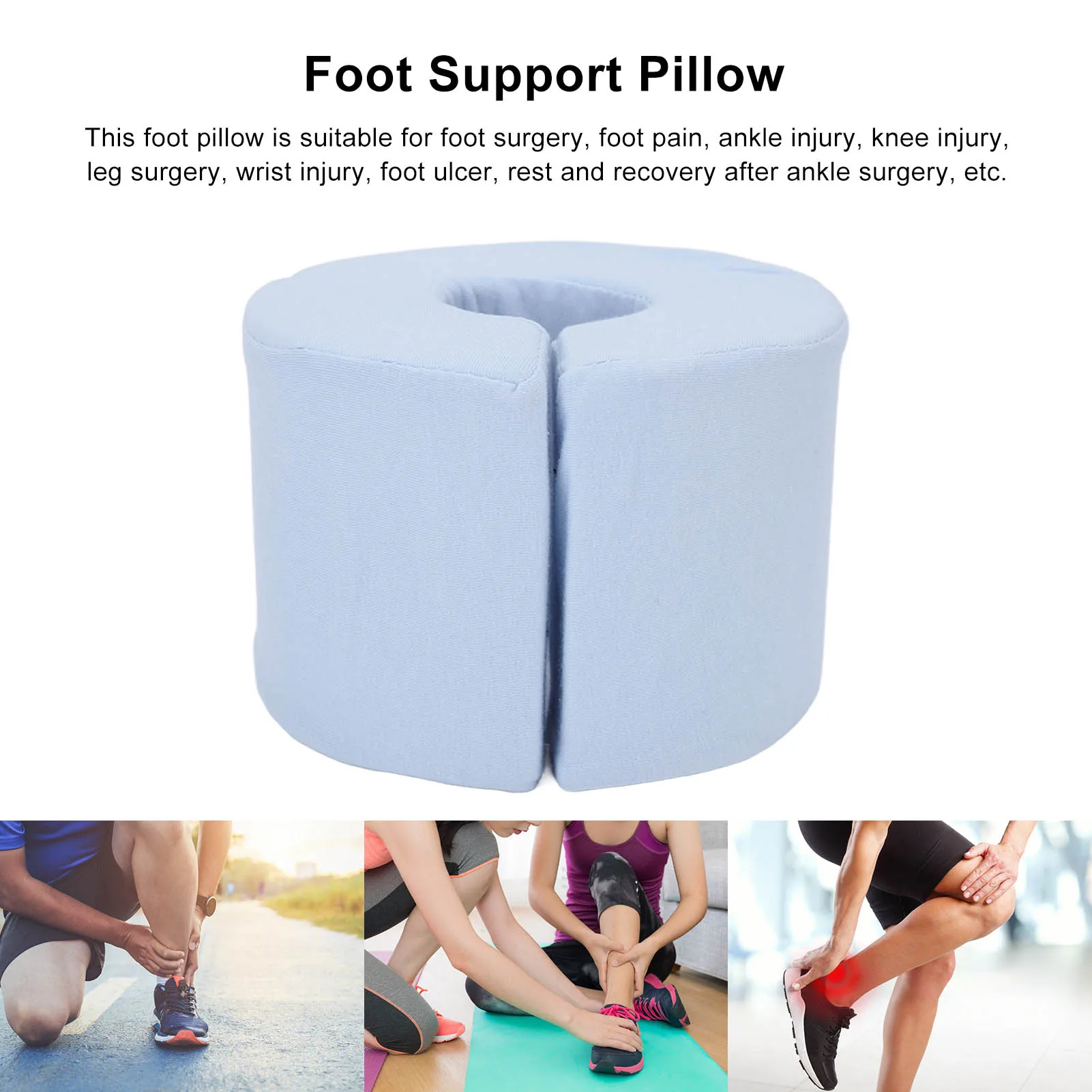 Foot Pillow Promote Circulation Foot Support Pillow Pressure Relief Widely Used Detachable Cover for Ankle
Foot Pillow Promote Circulation Foot Support Pillow Pressure Relief Widely Used Detachable Cover for Ankle