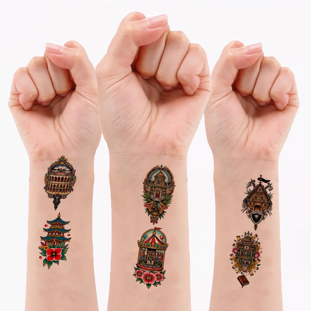28pcs Temporary Tattoo Beehive Waterproof Long-lasting Body Stickers Pagoda Sunflower Temporary Tattoo Stickers Mosque For Men
28pcs Temporary Tattoo Beehive Waterproof Long-lasting Body Stickers Pagoda Sunflower Temporary Tattoo Stickers Mosque For Men