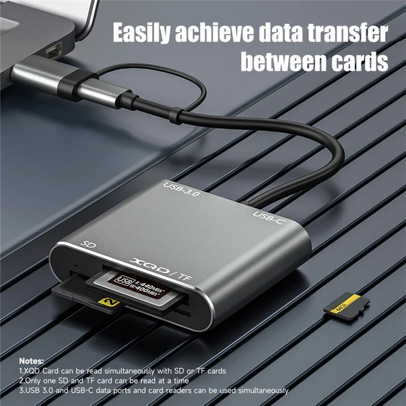 Практичный адаптер для чтения карт памяти 5 в 1 USB 3.0 USB-C к TF SD XQD для Iphone 15 Pro/Max Pro/Air 2023
Практичный адаптер для чтения карт памяти 5 в 1 USB 3.0 USB-C к TF SD XQD для Iphone 15 Pro/Max Pro/Air 2023