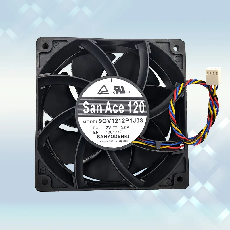 Sanyo Denki 9GV1212P1J03 DC 12V 3.0A 120x120x38mm 4-Wire Server Cooling Fan
Sanyo Denki 9GV1212P1J03 DC 12V 3.0A 120x120x38mm 4-Wire Server Cooling Fan