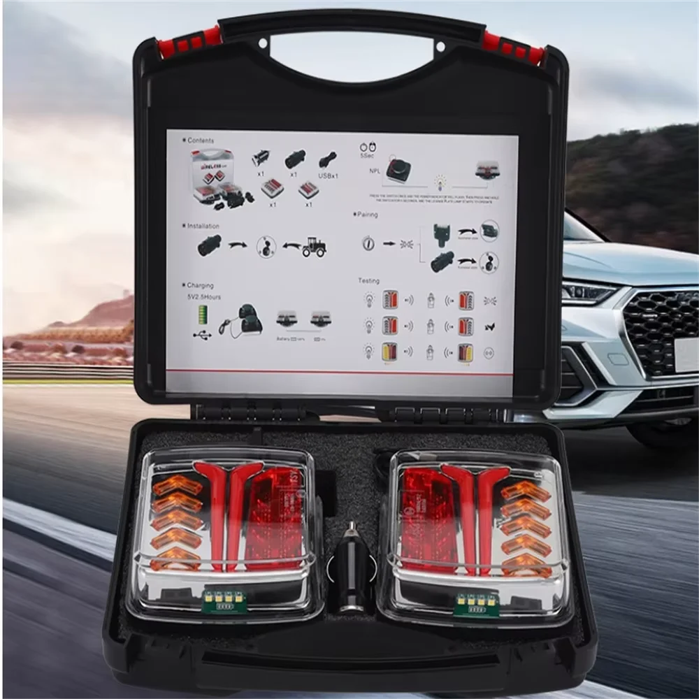 Wireless Magnetic LED Tail light 1 Set 12V 24V 30M Trailer Rear Light Signal Warning Brake Light RV Camper Lorry Truck
Wireless Magnetic LED Tail light 1 Set 12V 24V 30M Trailer Rear Light Signal Warning Brake Light RV Camper Lorry Truck
