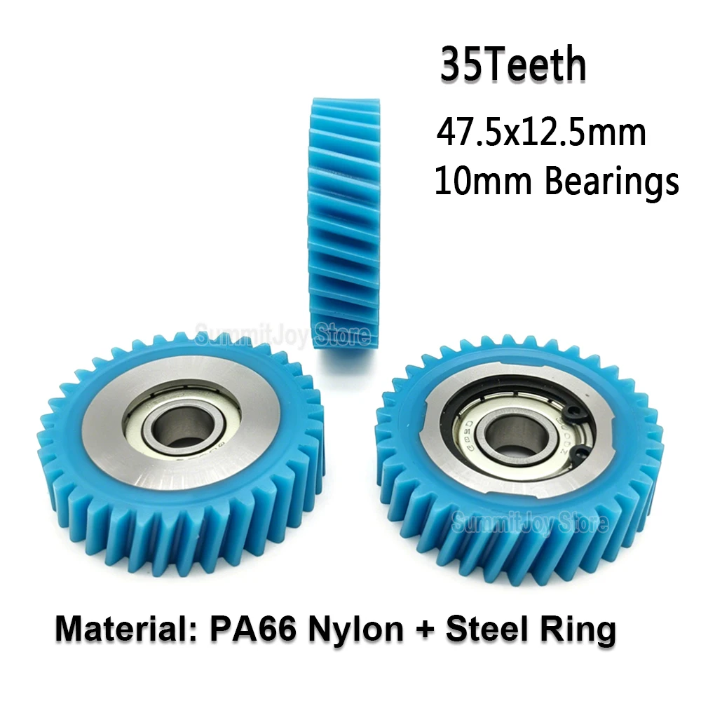 3pc 35T Oblique Planetary Gear 47.5mmx12.5mm With 10mm Bearings 6000z For Bafang Bike Wheel Hub Motor Electric Bike Helical Gear
3pc 35T Oblique Planetary Gear 47.5mmx12.5mm With 10mm Bearings 6000z For Bafang Bike Wheel Hub Motor Electric Bike Helical Gear