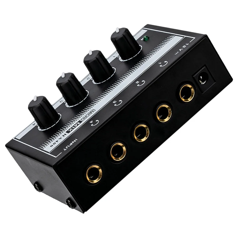 Mini Recording Studio Headphone Amplifier 4-Channel Metal Audio Amp for Simultaneous Monitoring Reverb Equalizer Built-in
Mini Recording Studio Headphone Amplifier 4-Channel Metal Audio Amp for Simultaneous Monitoring Reverb Equalizer Built-in