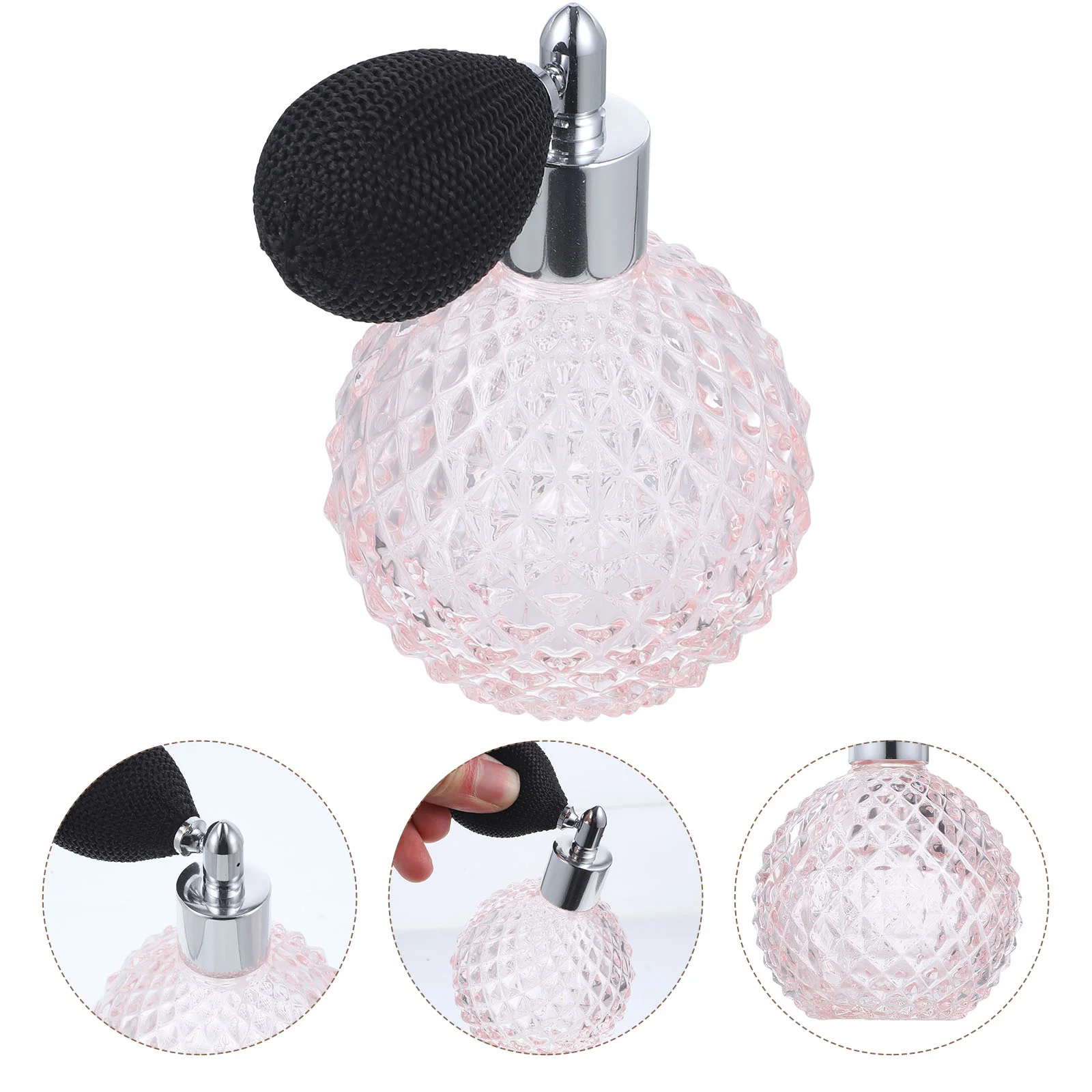 Perfume Bottle Air Bulb Glass Hygienic Refillable Bottles Vintage Spray Atomizer For Lotion Container
Perfume Bottle Air Bulb Glass Hygienic Refillable Bottles Vintage Spray Atomizer For Lotion Container