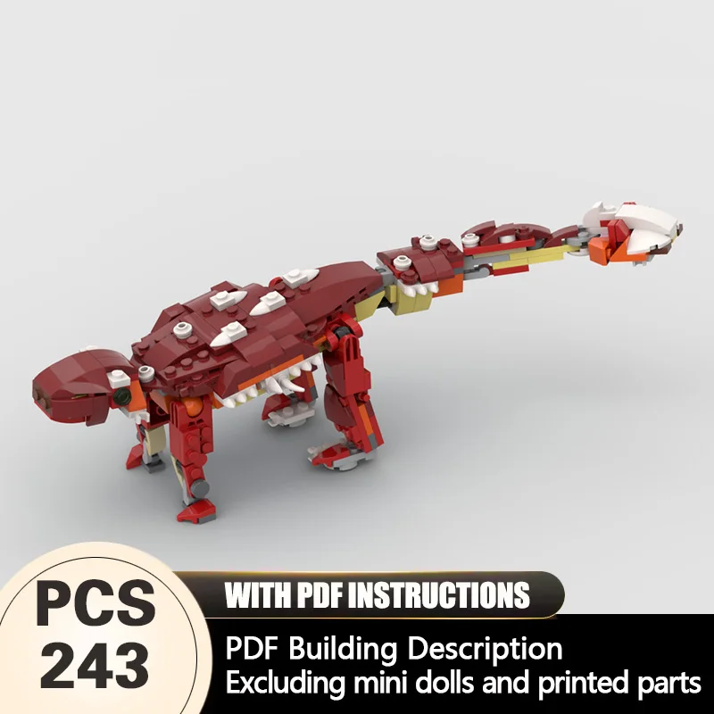 Creators Animal Series Model MOC Building Bricks Ankylosaurus Modular Technology Gifts Holiday Assemble Children Toys Suit
Creators Animal Series Model MOC Building Bricks Ankylosaurus Modular Technology Gifts Holiday Assemble Children Toys Suit