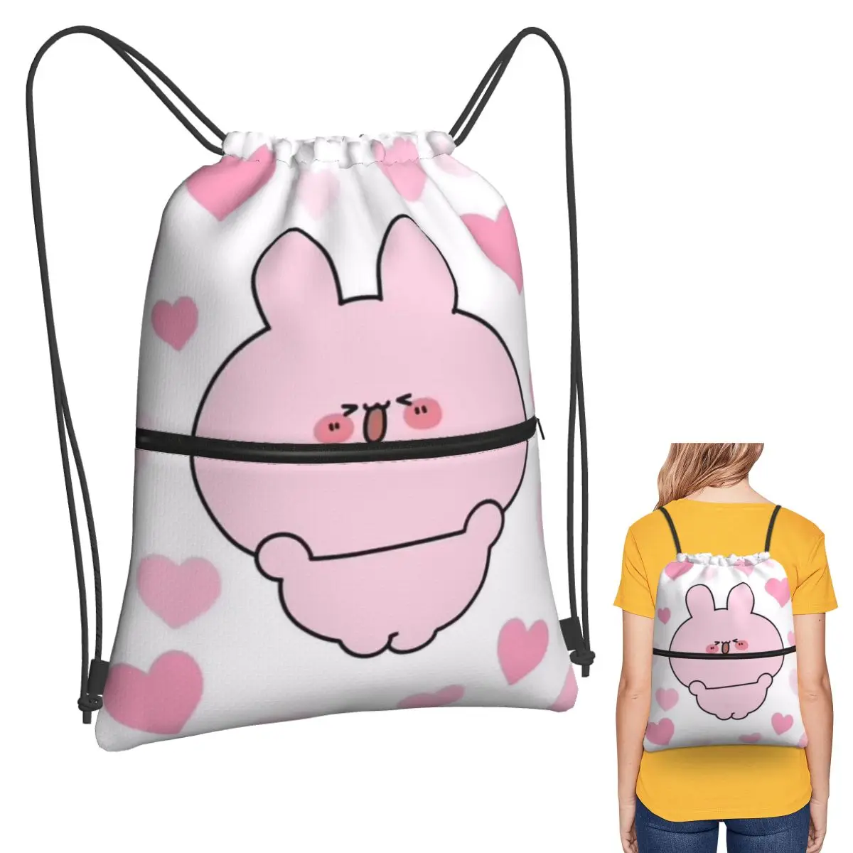Fun Asamimichaan Cute Asamimi Backpacks Casual Drawstring Bags Sports Bag Book Bags for Man Woman Students
Fun Asamimichaan Cute Asamimi Backpacks Casual Drawstring Bags Sports Bag Book Bags for Man Woman Students