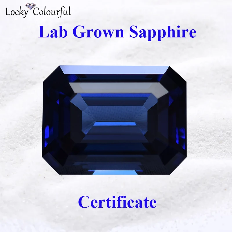 Lab Grown Sapphire Emerald Cut Royal Blue Color VVS1 Charms Beads for DIY Jewelry Making Materials Selectable AGL Certificate
Lab Grown Sapphire Emerald Cut Royal Blue Color VVS1 Charms Beads for DIY Jewelry Making Materials Selectable AGL Certificate