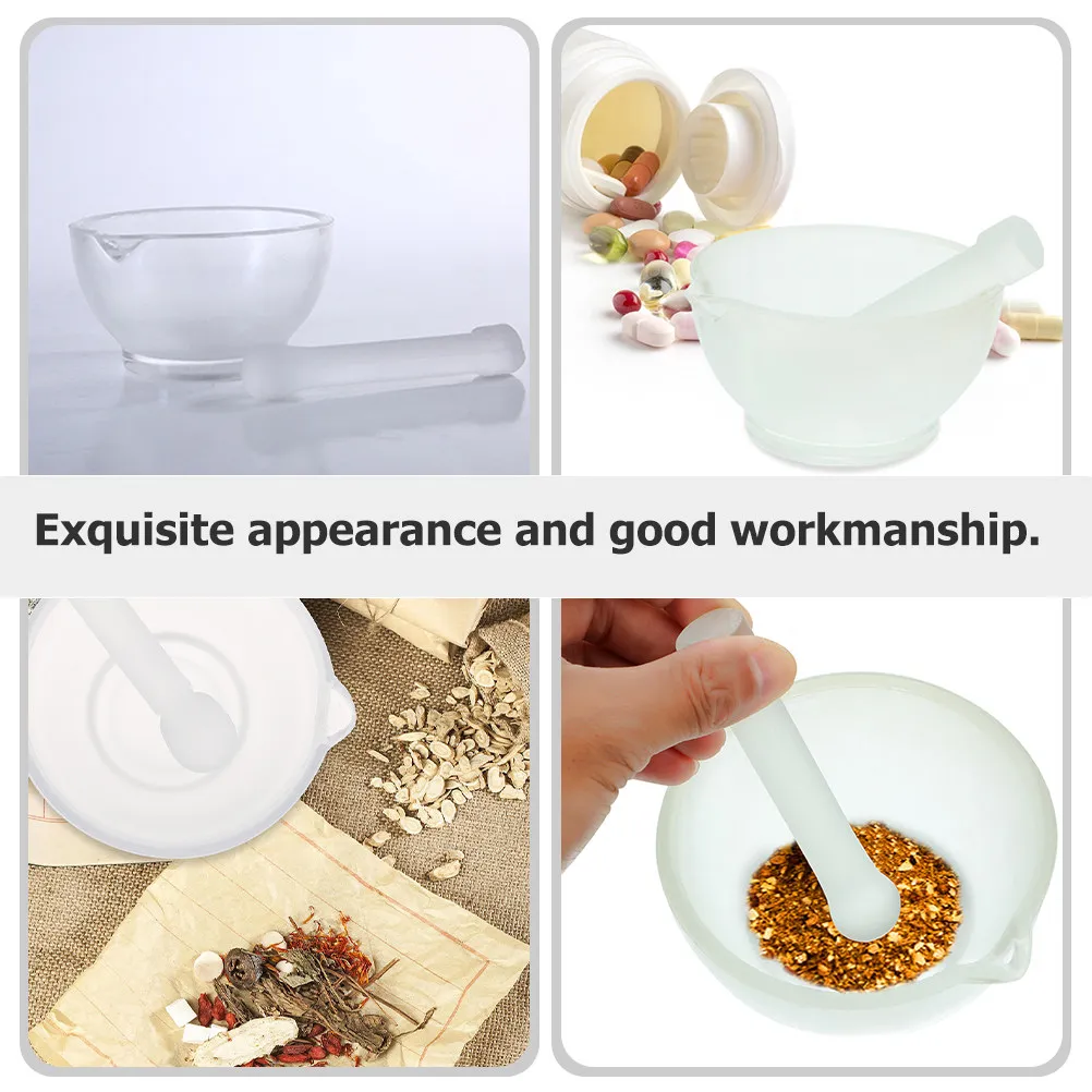 1Set Garlic Bowl Glass Crush Pot for Kitchen Spices Pills Mortar Household Pestle Seasoning Masher
1Set Garlic Bowl Glass Crush Pot for Kitchen Spices Pills Mortar Household Pestle Seasoning Masher