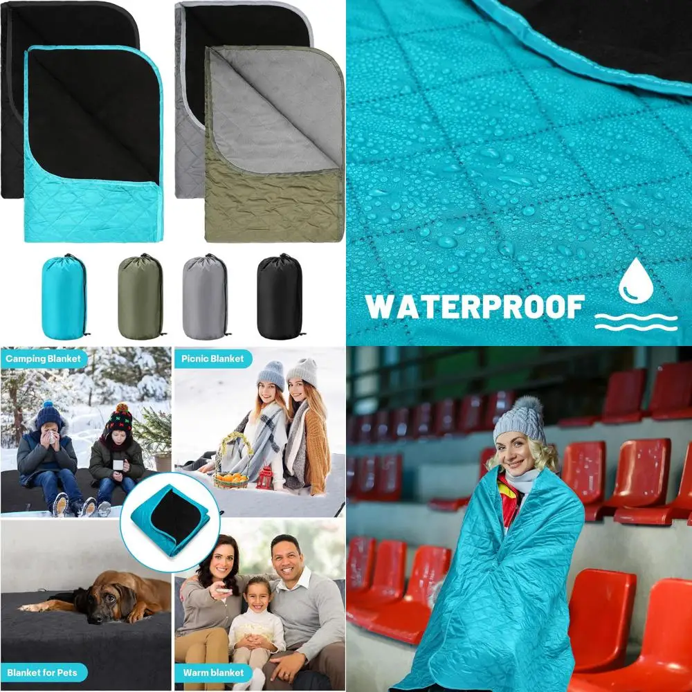 Thick Fleece Waterproof Stadium Blankets for Cold Weather Outdoor Events & Homeless Donations
Thick Fleece Waterproof Stadium Blankets for Cold Weather Outdoor Events & Homeless Donations