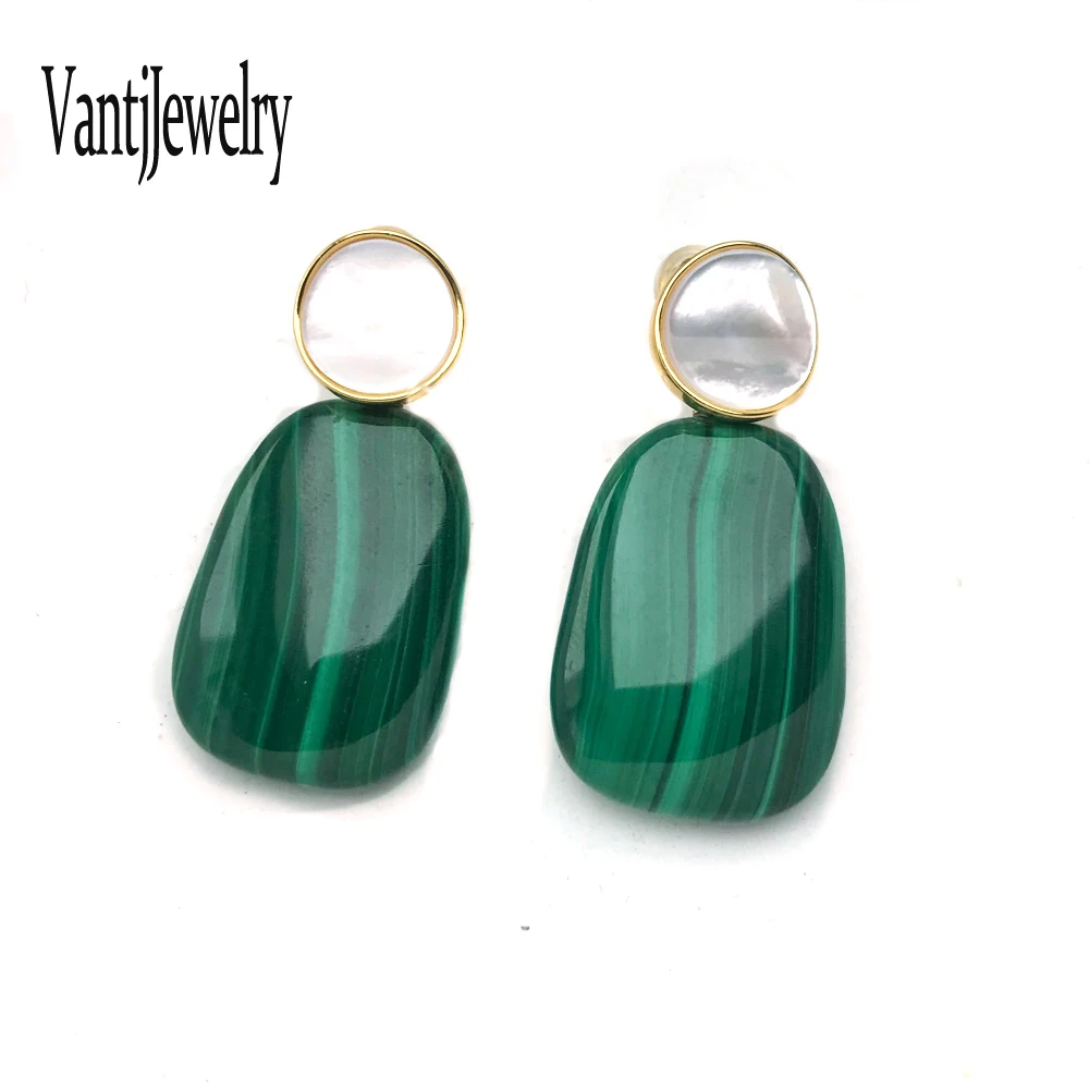 Real Natural Malachite Earrings Sterling 925 Silver White Shell for Women Birthday Party Christmas Trendy Jewelry Gift
Real Natural Malachite Earrings Sterling 925 Silver White Shell for Women Birthday Party Christmas Trendy Jewelry Gift