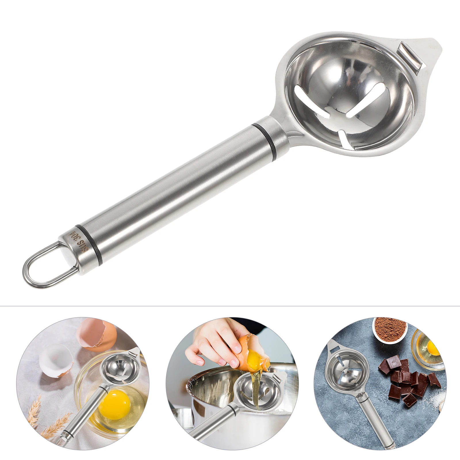 Egg White Yolk Separator 304 Stainless Steel Divider Extractor Filter Sieve for Kitchen Baking Cooking Stainless Steel Separator
Egg White Yolk Separator 304 Stainless Steel Divider Extractor Filter Sieve for Kitchen Baking Cooking Stainless Steel Separator