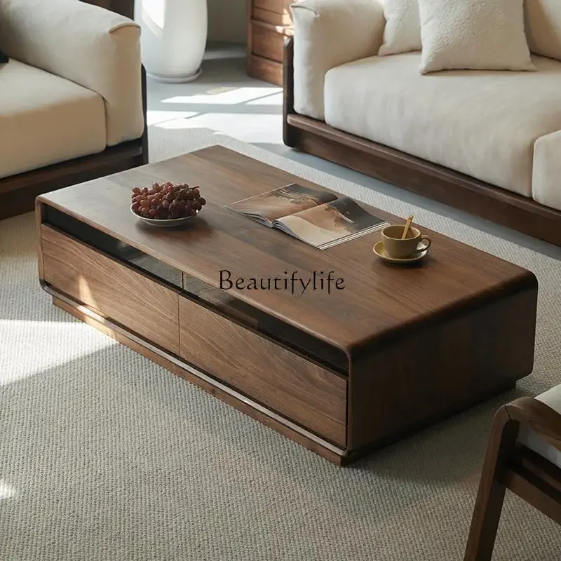 ls 42North American black walnut solid wood coffee table simple Nordic living room tea table furniture classic
ls 42North American black walnut solid wood coffee table simple Nordic living room tea table furniture classic