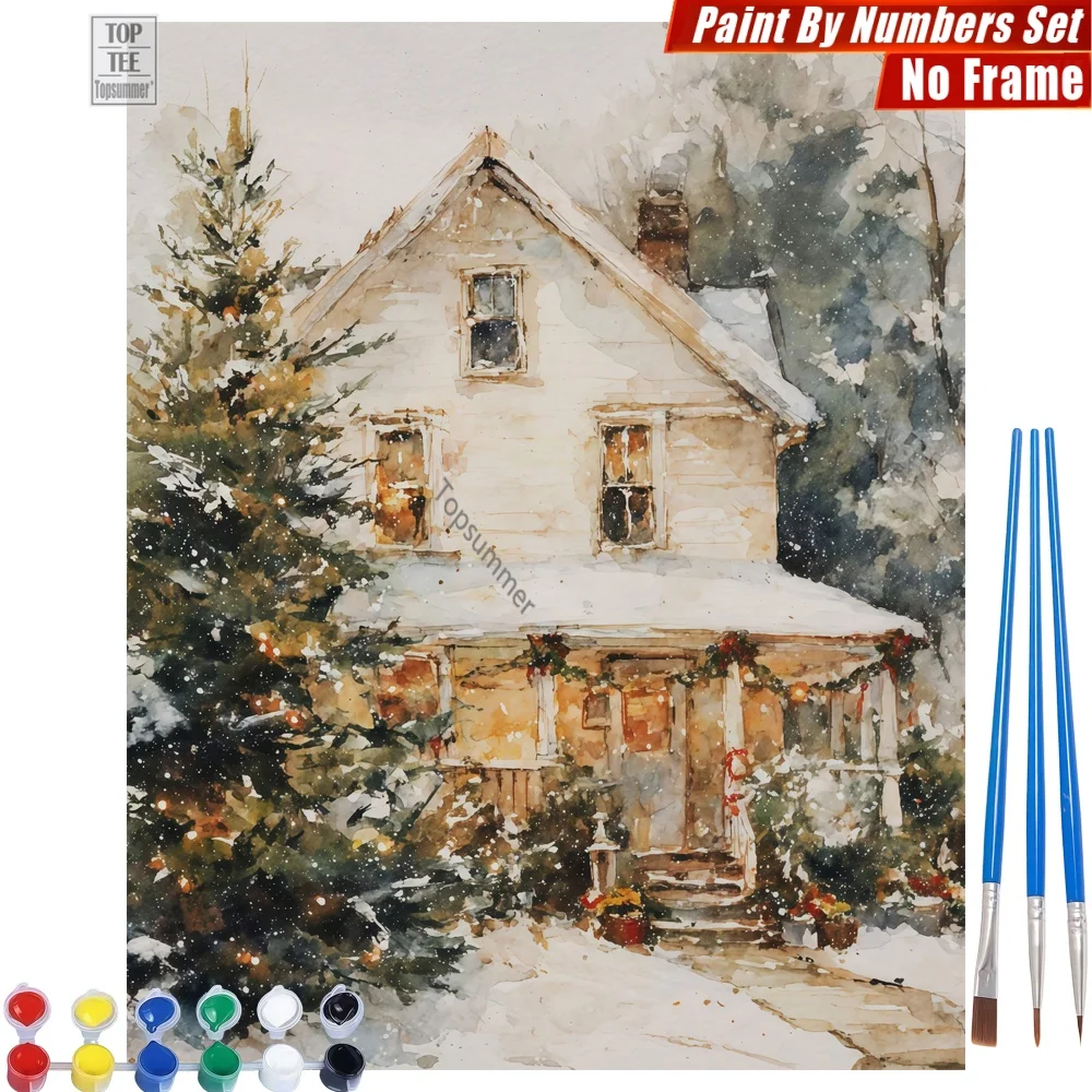 Snowy White House Paint By Numbers Set - Snowy House Christmas Abstract Wall Art Gift For Wife Gift For Teacher
Snowy White House Paint By Numbers Set - Snowy House Christmas Abstract Wall Art Gift For Wife Gift For Teacher