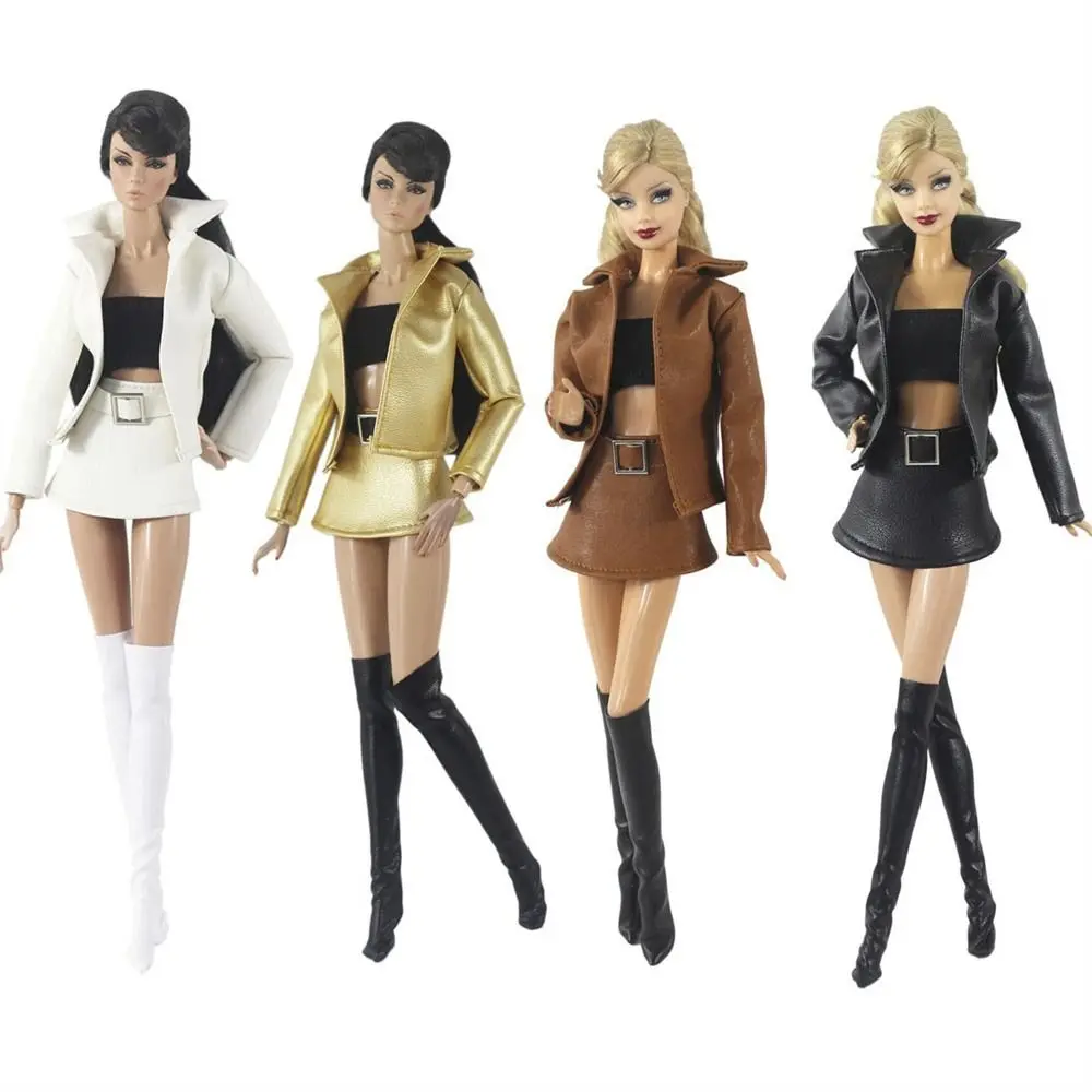 Fashion PU Leather Doll Casual Wear Cool Fashion Jacket Coat Doll Clothes 30cm Outfits Doll Dress Handmade
Fashion PU Leather Doll Casual Wear Cool Fashion Jacket Coat Doll Clothes 30cm Outfits Doll Dress Handmade