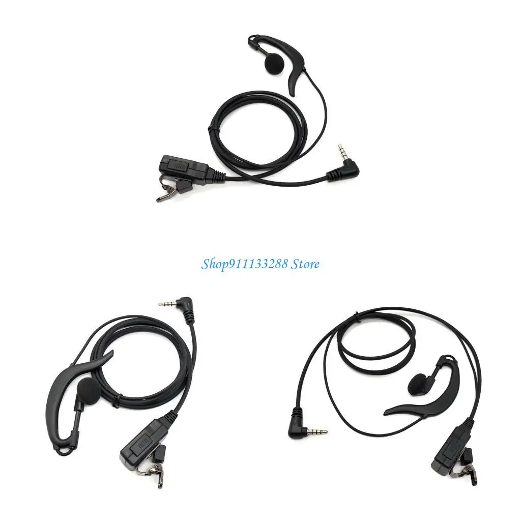 G88D f3.5mm Earpiece with PTT Button & Microphones Universal 3.5mm Ear Hook Headset Plastic Earpiece Comfortable for 1s/2s/3
G88D f3.5mm Earpiece with PTT Button & Microphones Universal 3.5mm Ear Hook Headset Plastic Earpiece Comfortable for 1s/2s/3
