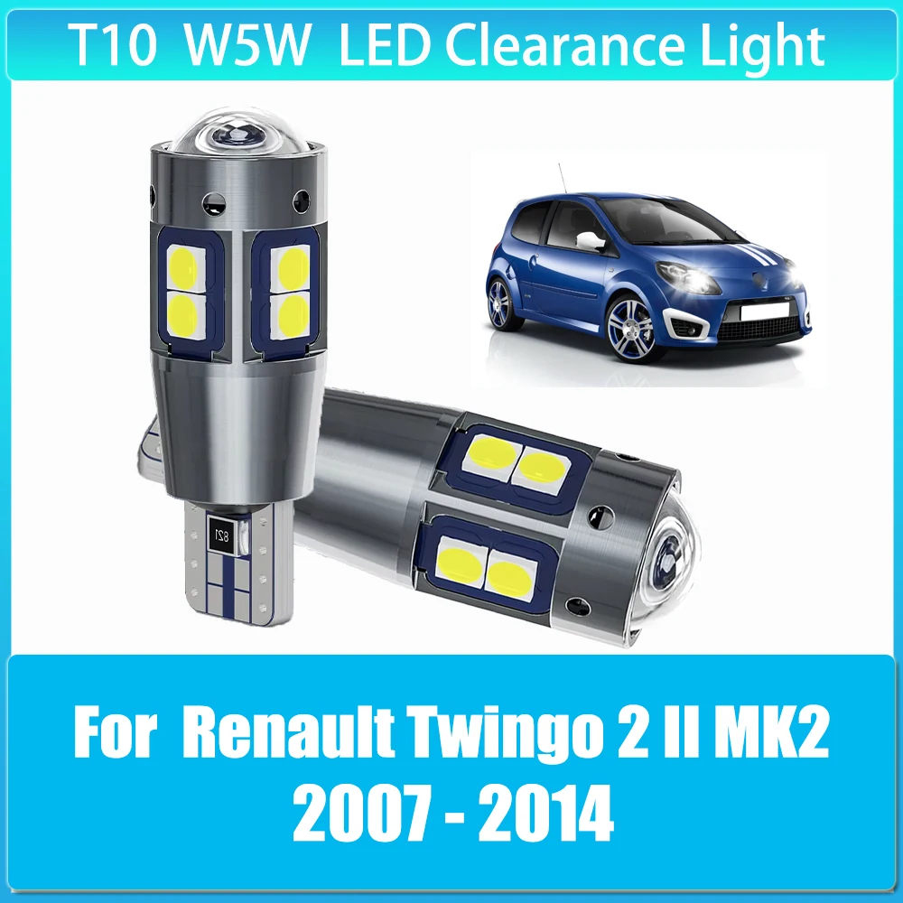 2pcs LED Clearance Light Parking Bulb Lamp W5W T10 Canbus for Renault Twingo 2 II MK2 2007 2008 2009 2010 2011 2012 2013 2014
2pcs LED Clearance Light Parking Bulb Lamp W5W T10 Canbus for Renault Twingo 2 II MK2 2007 2008 2009 2010 2011 2012 2013 2014