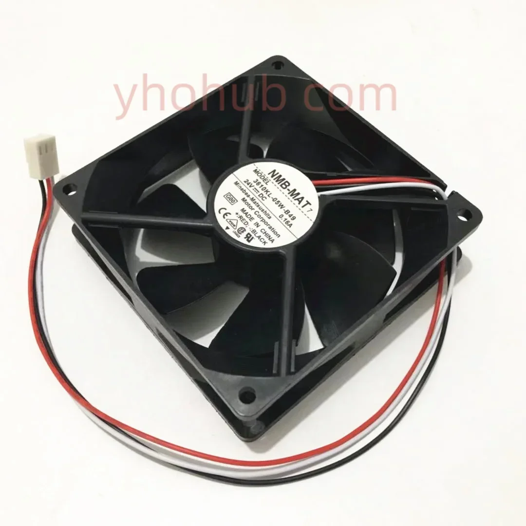 NMB-MAT 3610KL-05W-B49 G00 DC 24V 0.16A 90x90x25mm Server Cooling Fan
NMB-MAT 3610KL-05W-B49 G00 DC 24V 0.16A 90x90x25mm Server Cooling Fan