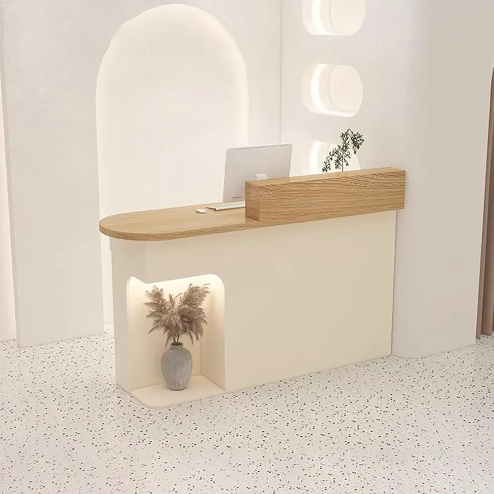 Стойка регистрации Овальная настольная касса для розничной торговли с подсветкой и запираемыми ящиками с шкафом Деревянный компьютерный стол для приема T
Стойка регистрации Овальная настольная касса для розничной торговли с подсветкой и запираемыми ящиками с шкафом Деревянный компьютерный стол для приема T