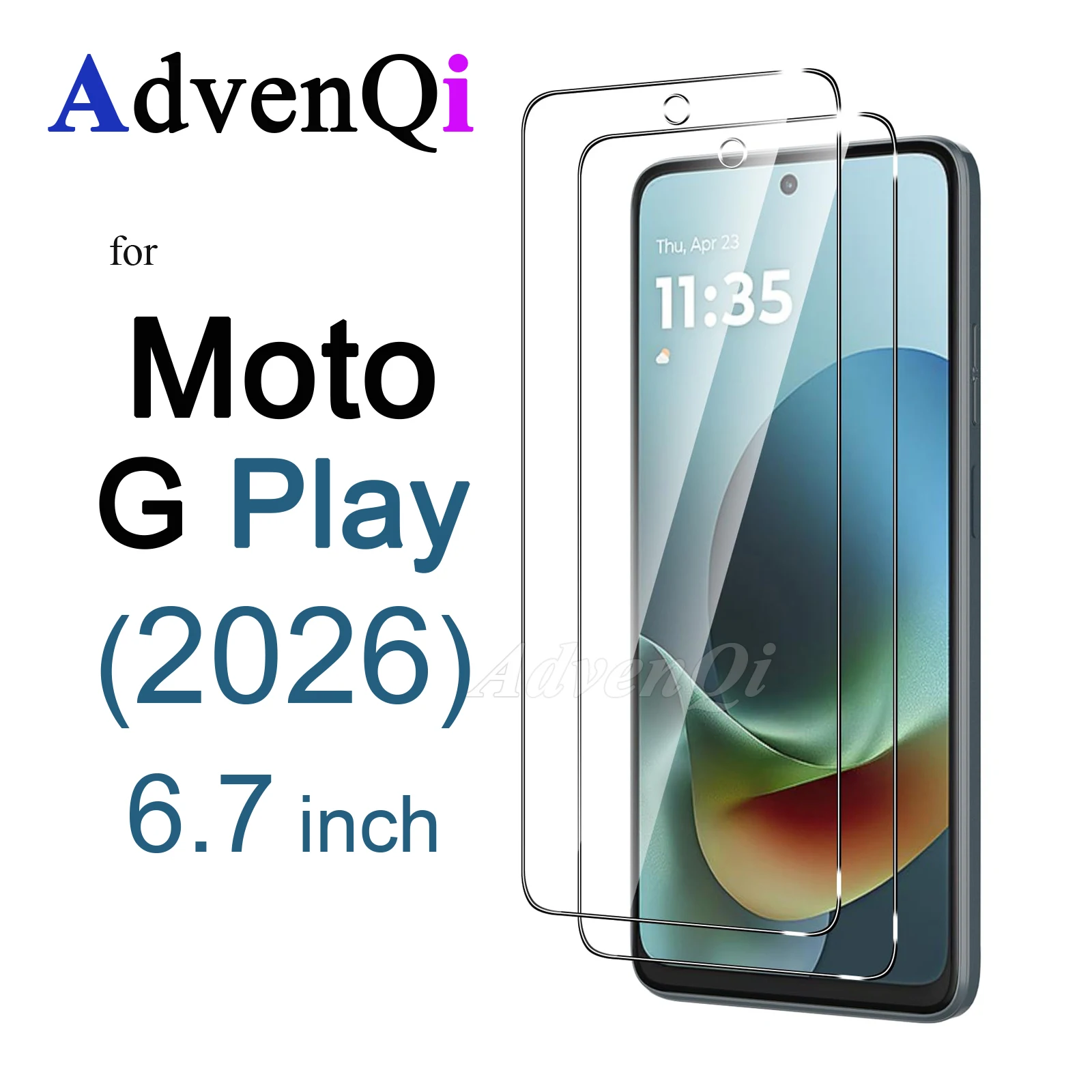 Screen Protector For Moto G Play 2026 6.7 inch Motorola , Tempered Glass HD Crystal mica 9H Anti Scratch Case Friendly
Screen Protector For Moto G Play 2026 6.7 inch Motorola , Tempered Glass HD Crystal mica 9H Anti Scratch Case Friendly