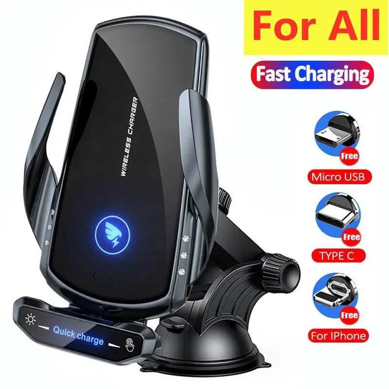 Wireless Charger Car Phone Holder Stand 15W Fast Charging Station For iPhone Xiaomi Samsung Huawei Magnetic Wireless Car Charger
Wireless Charger Car Phone Holder Stand 15W Fast Charging Station For iPhone Xiaomi Samsung Huawei Magnetic Wireless Car Charger