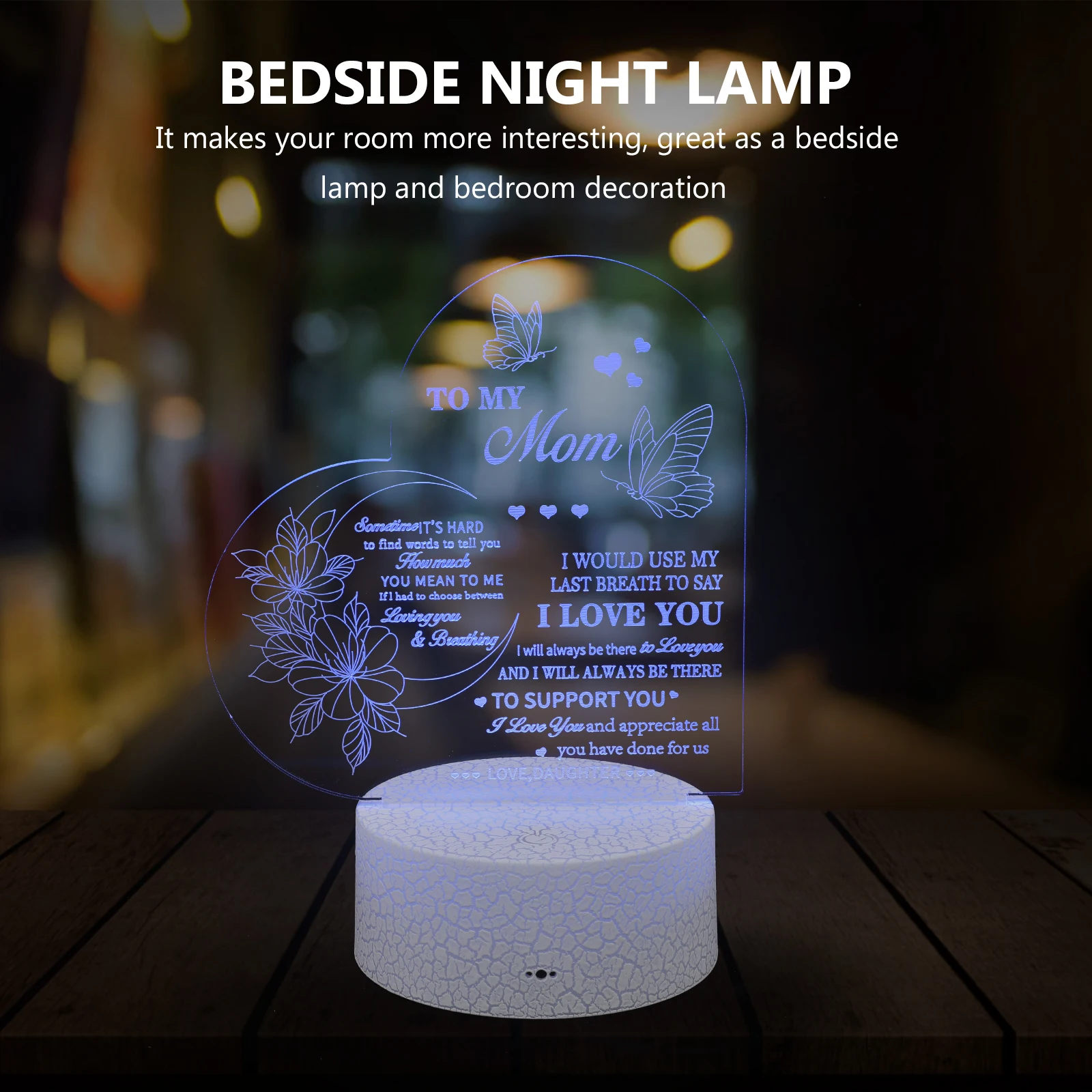 Acrylic 3D for Bedroom Nursery Decor Romantic Light Gifts Night Light Lamp Plastic Child Small Kids Night Lamp
Acrylic 3D for Bedroom Nursery Decor Romantic Light Gifts Night Light Lamp Plastic Child Small Kids Night Lamp