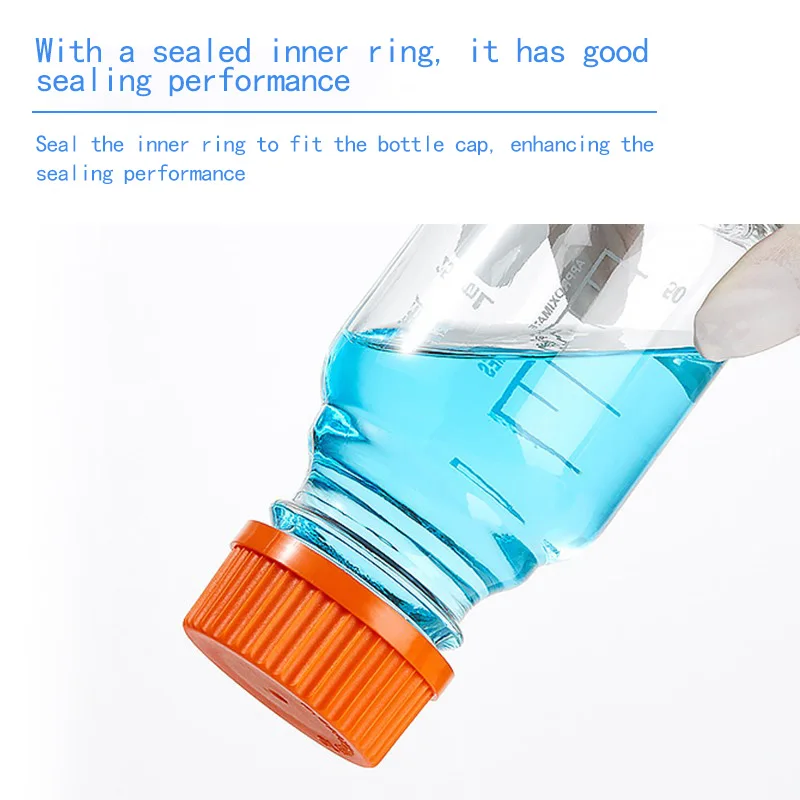 250ml High Borosilicate Glass Reagent Bottle with Orange Screw Cap Boro Glass Labware, Leak-Proof & Autoclavable for lab/Pharma
250ml High Borosilicate Glass Reagent Bottle with Orange Screw Cap Boro Glass Labware, Leak-Proof & Autoclavable for lab/Pharma