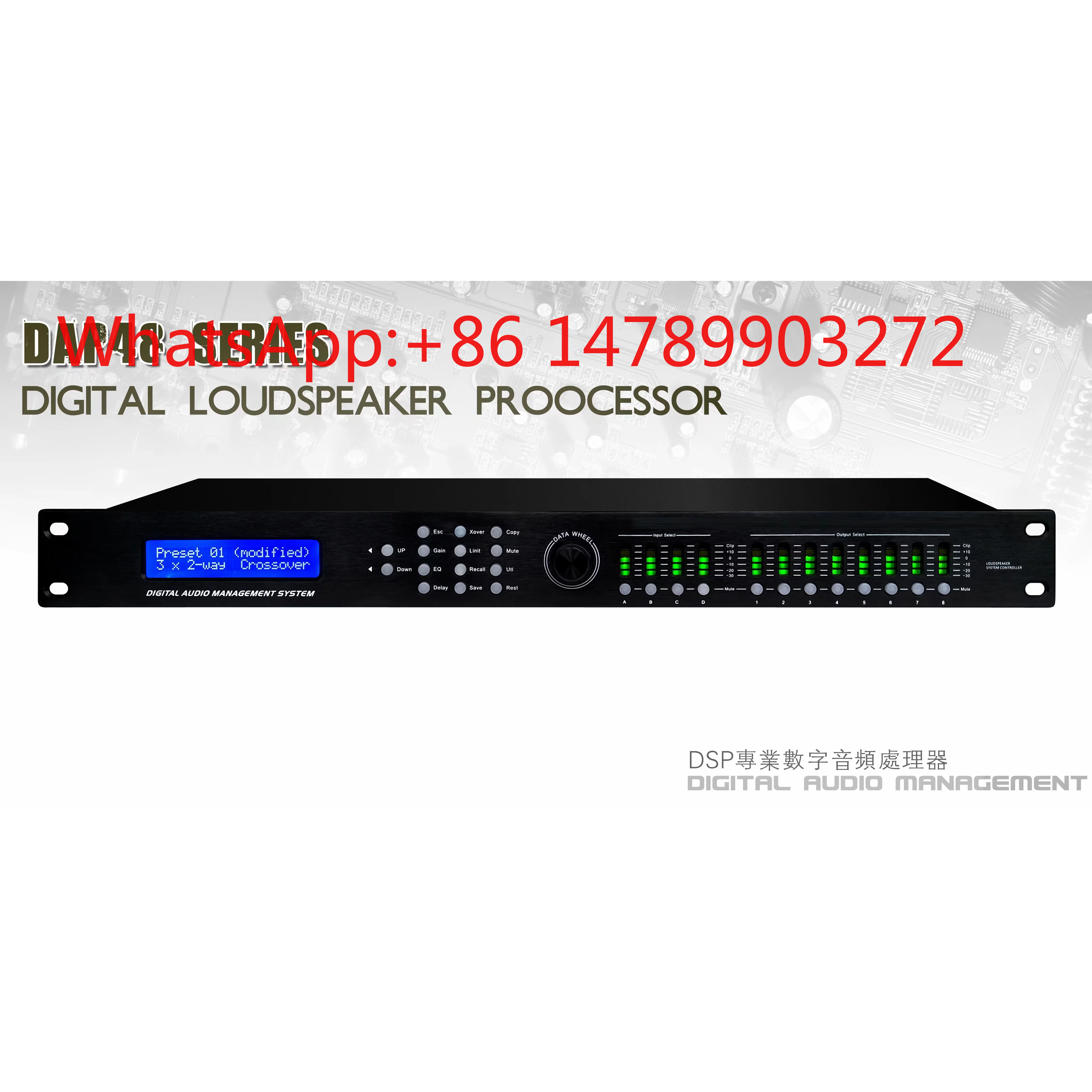 4 In 8 Out DSP Processor Professional Stage Digital Audio Sound Equipment
4 In 8 Out DSP Processor Professional Stage Digital Audio Sound Equipment
