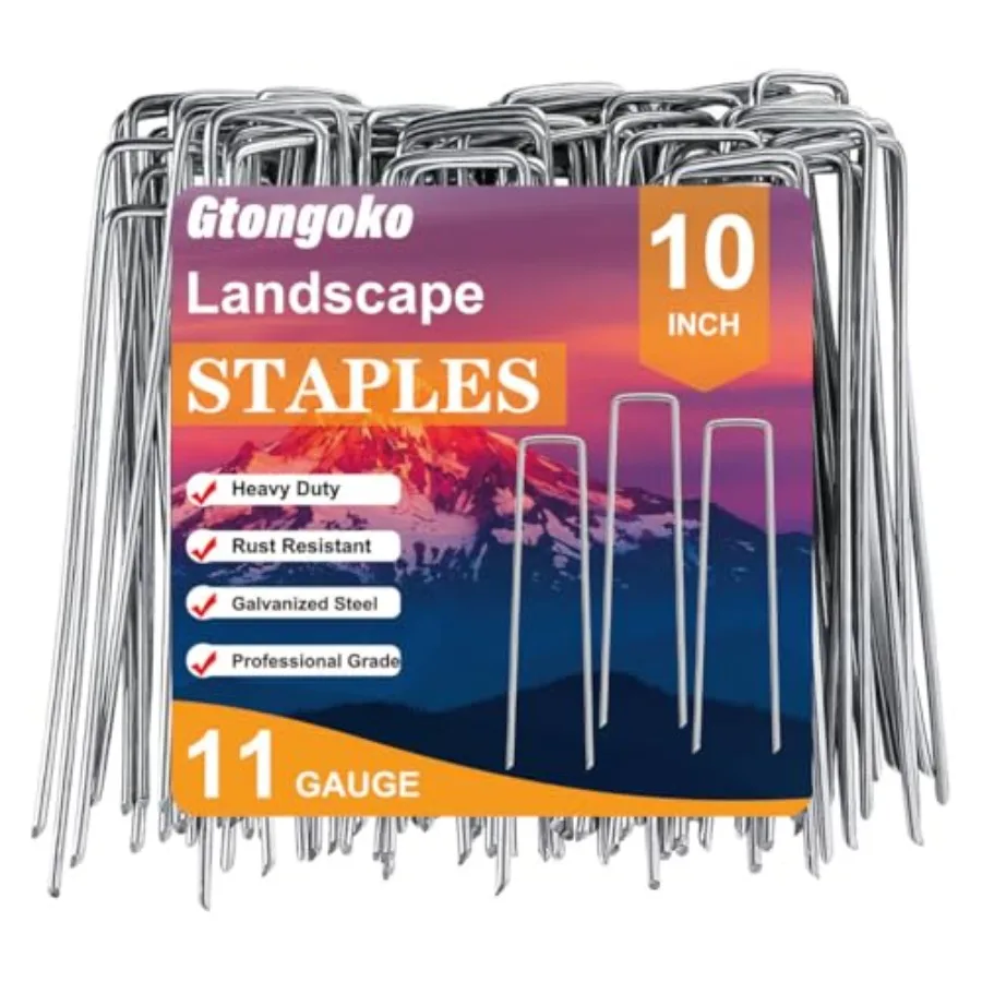Pack Galvanized Landscape Staples Garden Plant Cover Stakes 11 Gauge SOD Staples Ground Fence Stakes for Landscaping Securing W
Pack Galvanized Landscape Staples Garden Plant Cover Stakes 11 Gauge SOD Staples Ground Fence Stakes for Landscaping Securing W