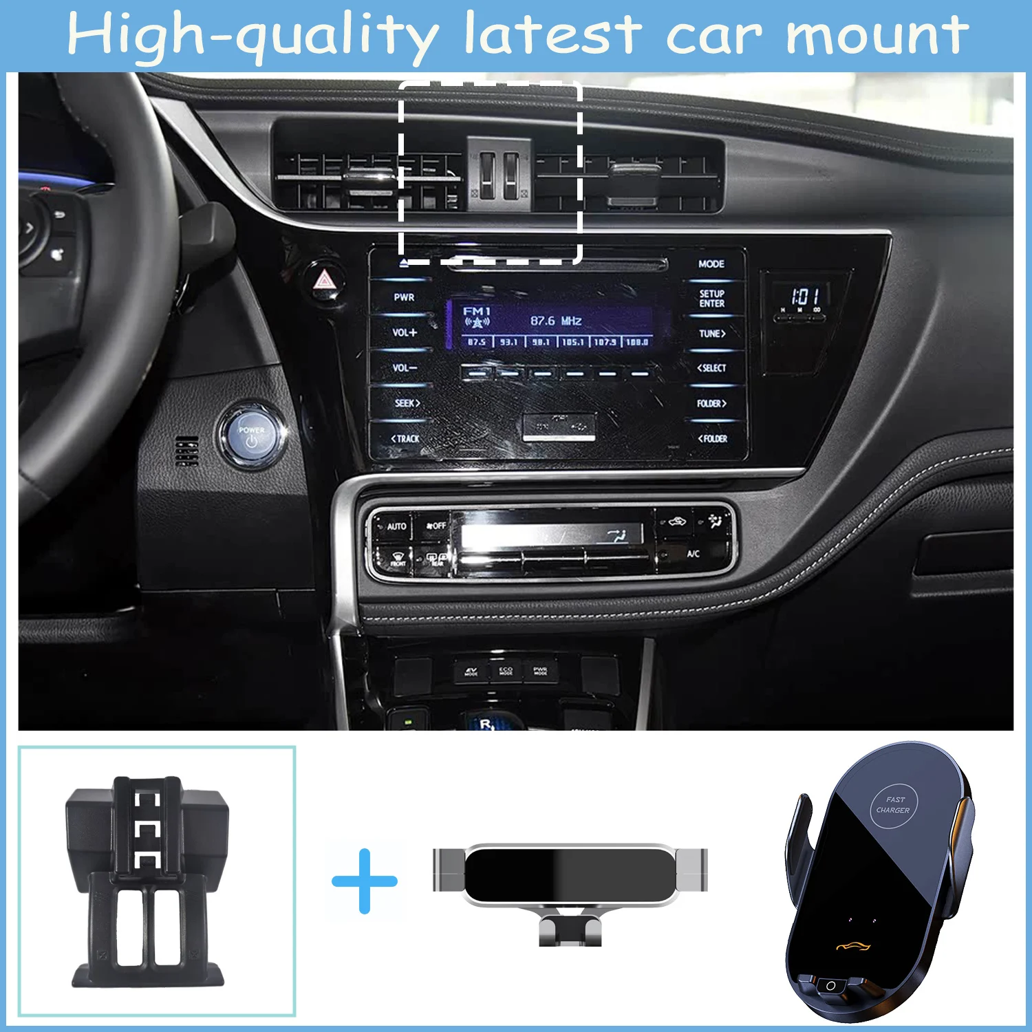 For Toyota Corolla 2017 2018 car phone holder Special Fixed Bracket Base Wireless Charging Interior Accessories
For Toyota Corolla 2017 2018 car phone holder Special Fixed Bracket Base Wireless Charging Interior Accessories