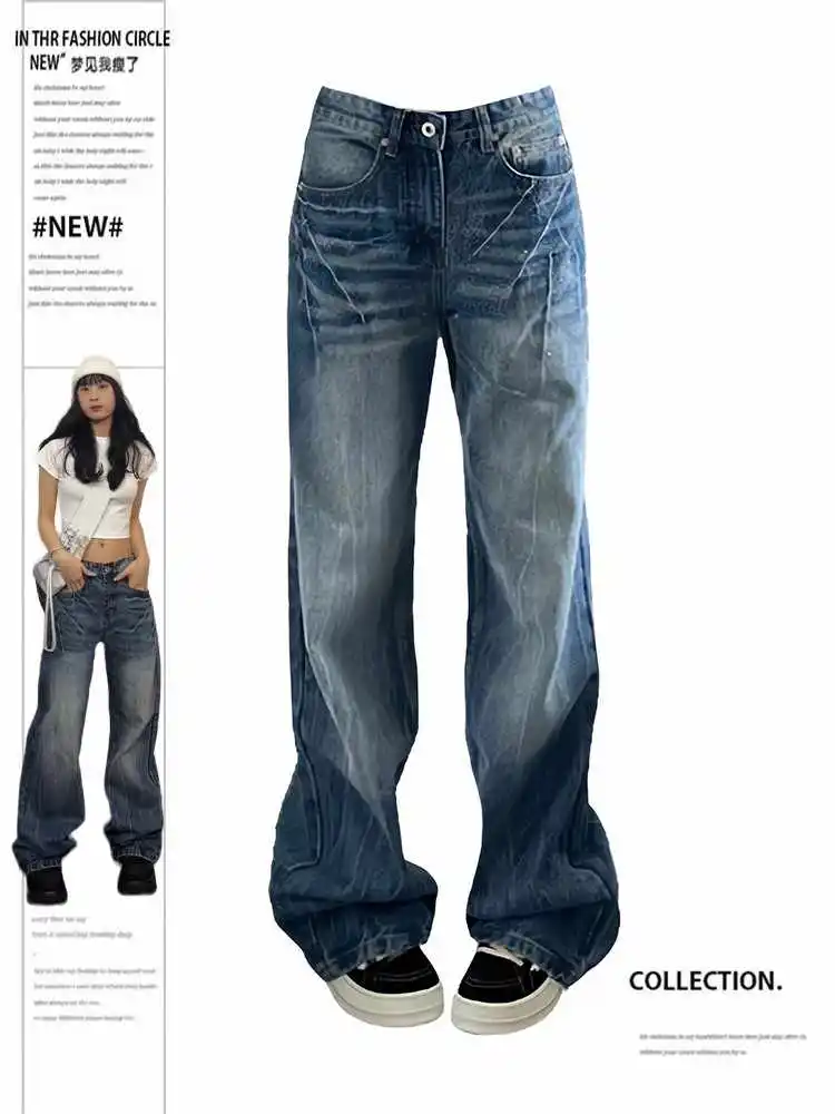 Women's Baggy Jeans Denim Pants Wide Fit American Retro Y2K Harajuku Cowboy High Street Grunge Streetwear Korean Stacked Jeans
Women's Baggy Jeans Denim Pants Wide Fit American Retro Y2K Harajuku Cowboy High Street Grunge Streetwear Korean Stacked Jeans