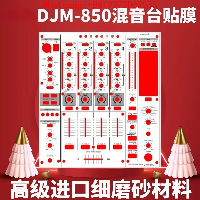 Защитная пленка для микшера DJM850, белая, из поликарбоната, для защиты панелей.
Защитная пленка для микшера DJM850, белая, из поликарбоната, для защиты панелей.