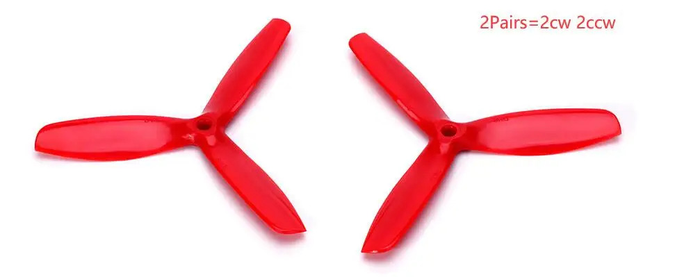 Dys 5050 5inch 5X5X3 X50503 - High Performance Propellers Bullnose - 2CW + 2CCW Tripolar Triblade Prop for RC drone
Dys 5050 5inch 5X5X3 X50503 - High Performance Propellers Bullnose - 2CW + 2CCW Tripolar Triblade Prop for RC drone