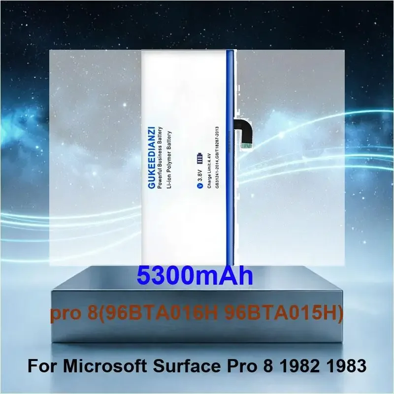 5300mAh pro 8(96BTA016H 96BTA015H) Laptop Battery For Microsoft Surface Pro 8 Pro8 1982 1983 Series Tablet High Capacity
5300mAh pro 8(96BTA016H 96BTA015H) Laptop Battery For Microsoft Surface Pro 8 Pro8 1982 1983 Series Tablet High Capacity