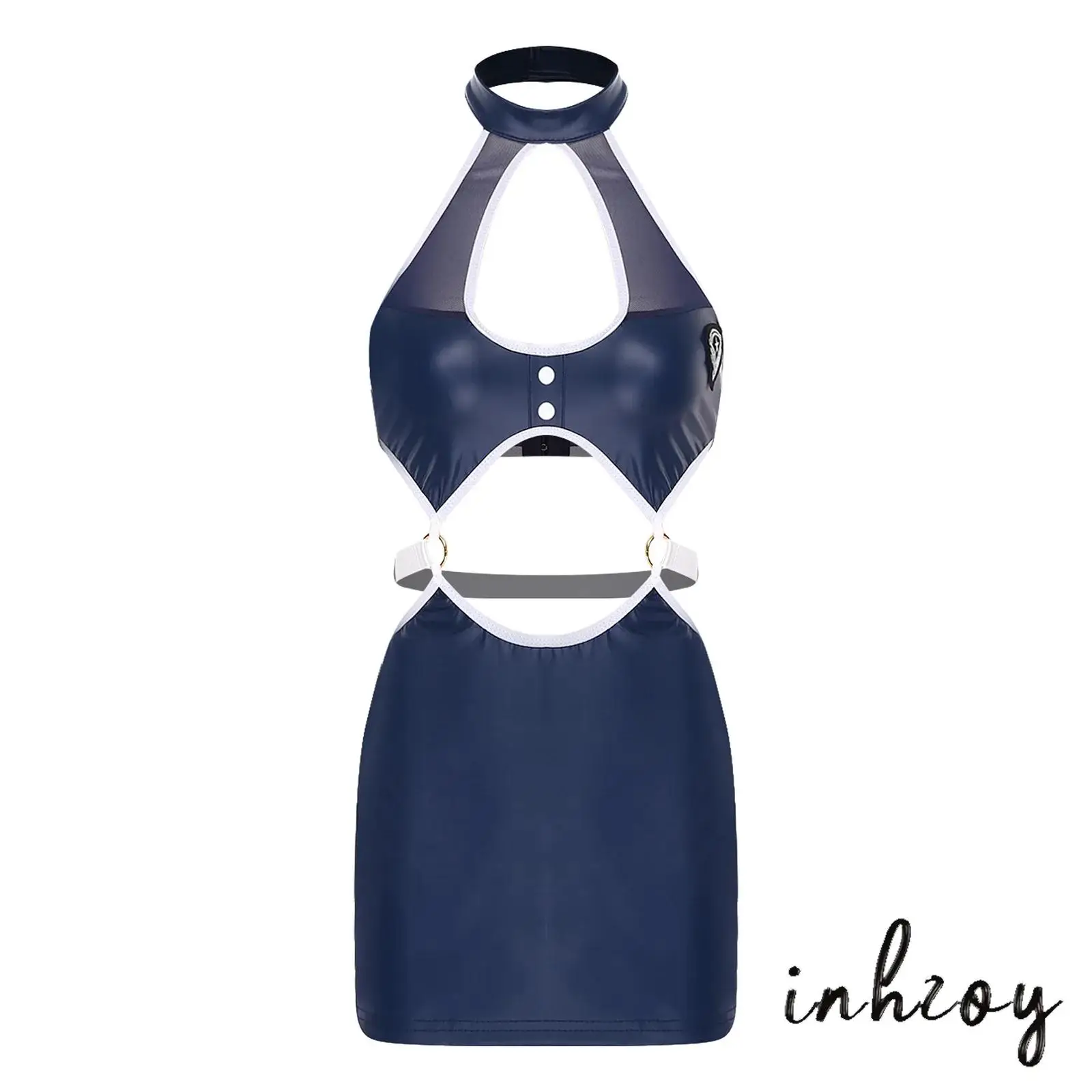 Womens Anime Schoolgirl Style Bodysuit Lingerie Alluring Hollow-out Kawaii Nightgown Bathing Suit for Couple Games Anniversary
Womens Anime Schoolgirl Style Bodysuit Lingerie Alluring Hollow-out Kawaii Nightgown Bathing Suit for Couple Games Anniversary