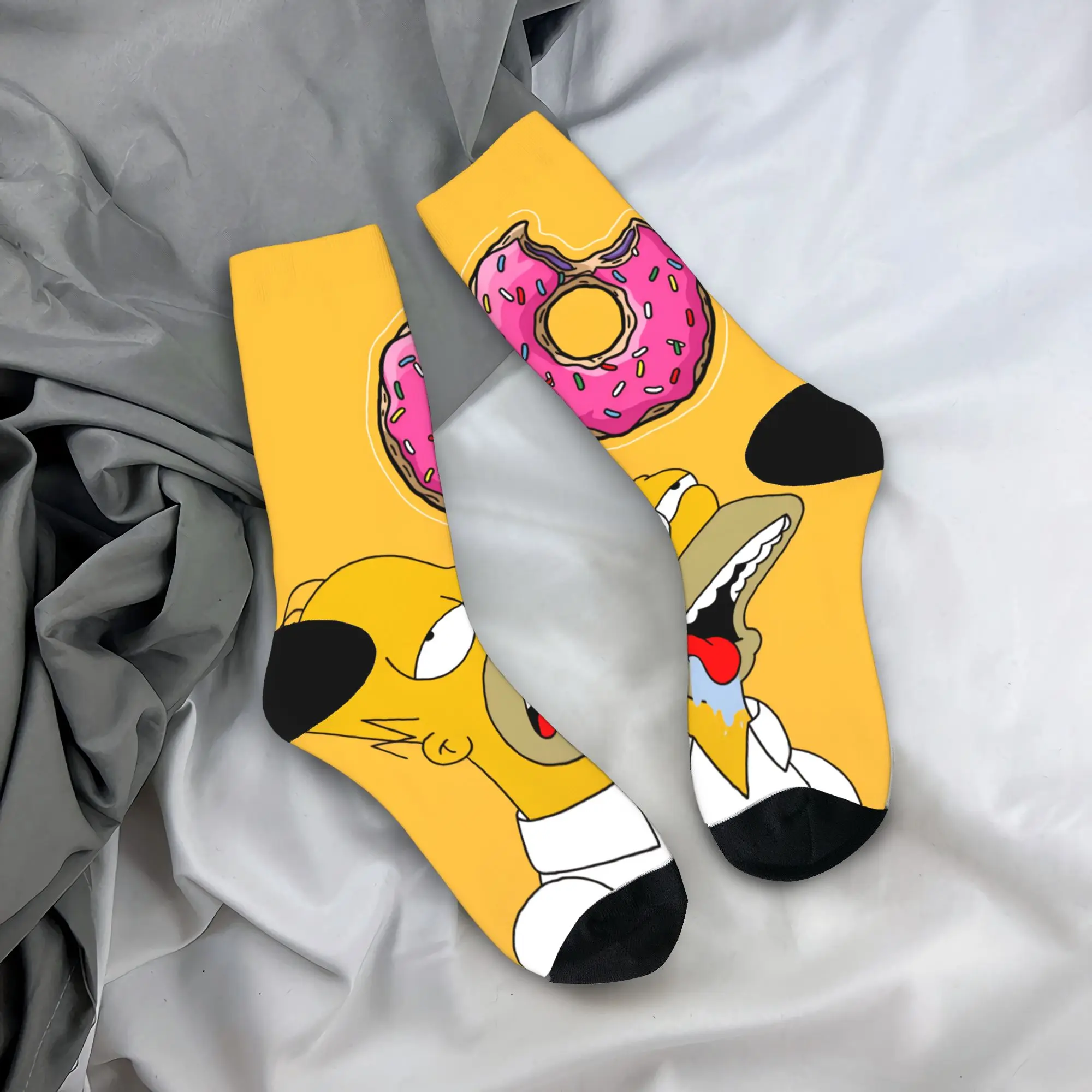 Adults Men Socks Funny S-Simpsons Drooling Over Donut Stockings Winter Fashion Quality Socks Printed Outdoor Sports Anti Socks
Adults Men Socks Funny S-Simpsons Drooling Over Donut Stockings Winter Fashion Quality Socks Printed Outdoor Sports Anti Socks
