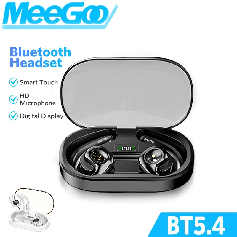 MeeGoo Y3 Wireless Bluetooth Earphone Hanging Ear Waterproof Headset Long battery life Stereo sports Earbud Digital Display
MeeGoo Y3 Wireless Bluetooth Earphone Hanging Ear Waterproof Headset Long battery life Stereo sports Earbud Digital Display