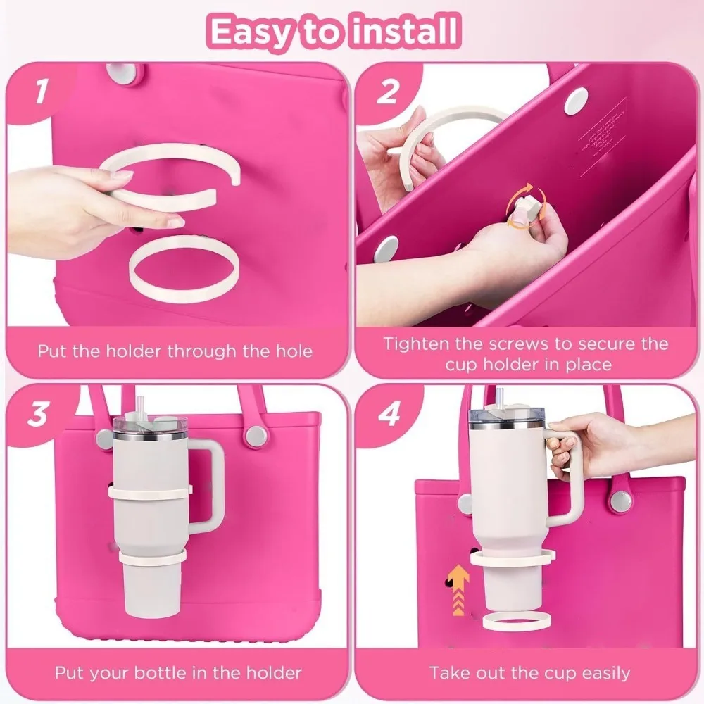 2pcs New Silicone Cup Holder for Bogg Bag Portable Anti-slip Can Cup Holder Water Cup Accessories Beach
2pcs New Silicone Cup Holder for Bogg Bag Portable Anti-slip Can Cup Holder Water Cup Accessories Beach