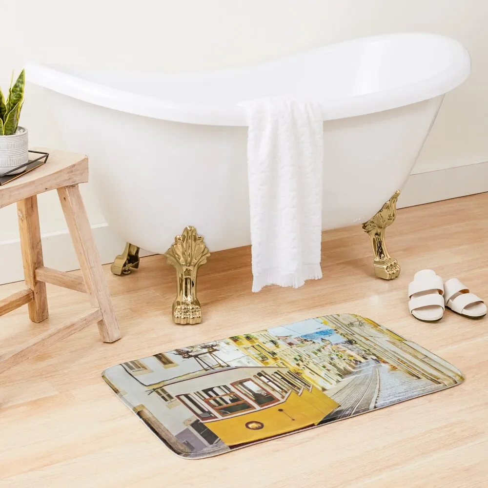 Lisbon Portugal Tram train - Funicular Bath Mat Bathroom Kit Entrance Door Bathroom Floors Mat
Lisbon Portugal Tram train - Funicular Bath Mat Bathroom Kit Entrance Door Bathroom Floors Mat