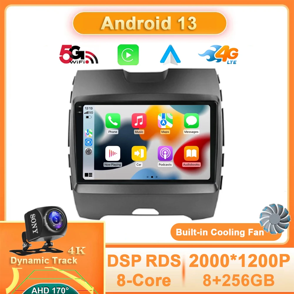 Android 13 For Ford Edge 2015 2016 2017 2018 Car Radio Multimedia Video Player Wireless Carplay Auto GPS 4G WIFI QLED 360 Camera
Android 13 For Ford Edge 2015 2016 2017 2018 Car Radio Multimedia Video Player Wireless Carplay Auto GPS 4G WIFI QLED 360 Camera