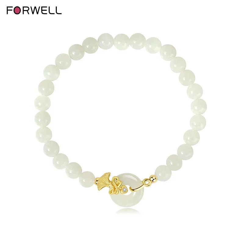 FORWELL Natural Hetian Jade Retro Bracelet Multi-Layer Bead Handmade Jewelry Strand for Mom Wedding Party Gift
FORWELL Natural Hetian Jade Retro Bracelet Multi-Layer Bead Handmade Jewelry Strand for Mom Wedding Party Gift