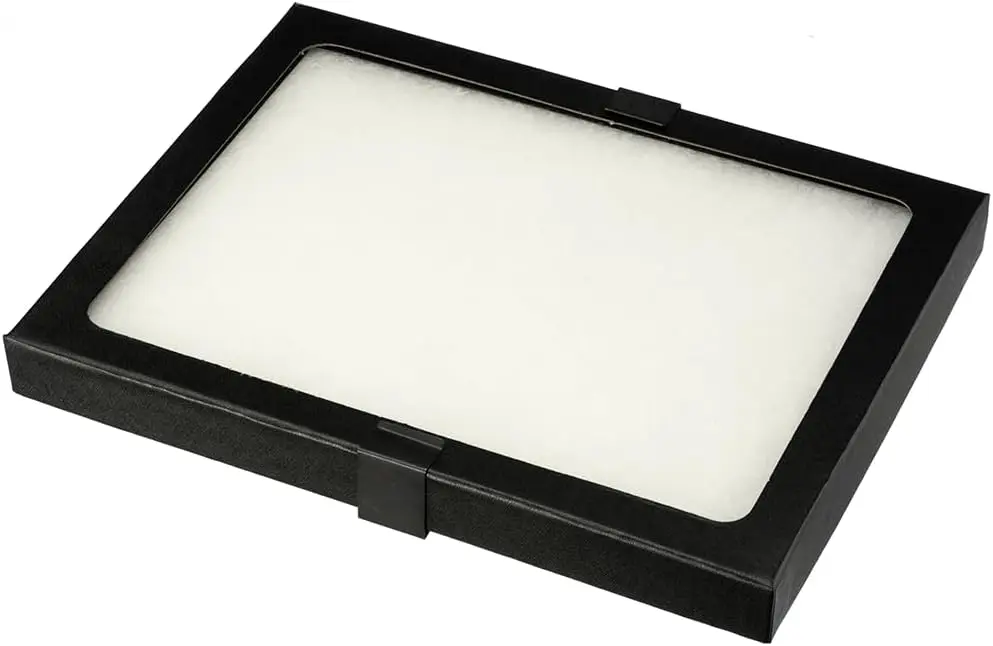 Glass Top Display Box with Metal Clips, 8-5/8 x 6-5/8 x 3/4 Inch, Paper Body
Glass Top Display Box with Metal Clips, 8-5/8 x 6-5/8 x 3/4 Inch, Paper Body