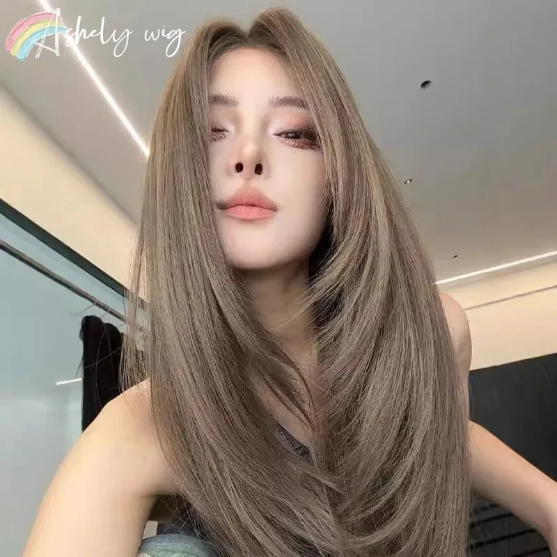 xiaoxiao Green Brown Women Long Straight Hair Wig for Daily Use 24inch Hierarchical Cosplay Synthetic Wigs Pelucas De Mu
xiaoxiao Green Brown Women Long Straight Hair Wig for Daily Use 24inch Hierarchical Cosplay Synthetic Wigs Pelucas De Mu
