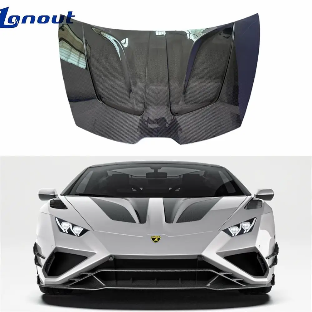 PK Style Dry Carbon Fiber Hood for Lamborghini Huracan LP580 LP610-4 EVO Upgrade Tecnica Dry Carbon Fiber Engine Bonnet
PK Style Dry Carbon Fiber Hood for Lamborghini Huracan LP580 LP610-4 EVO Upgrade Tecnica Dry Carbon Fiber Engine Bonnet