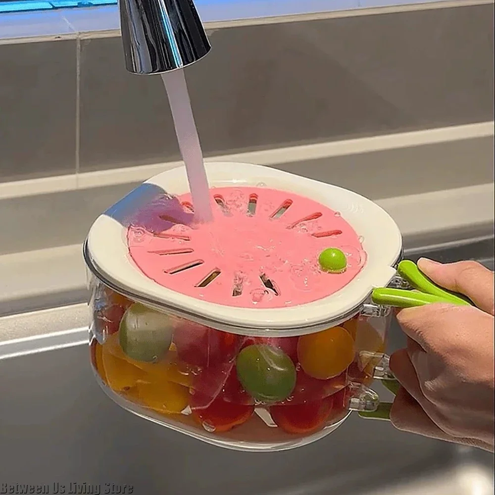 Double Layer Fruit Bowl with Drain Lid Handle for Fruit Vegetables Filter Washing Basket Multifunctional Kitchen Accessories
Double Layer Fruit Bowl with Drain Lid Handle for Fruit Vegetables Filter Washing Basket Multifunctional Kitchen Accessories