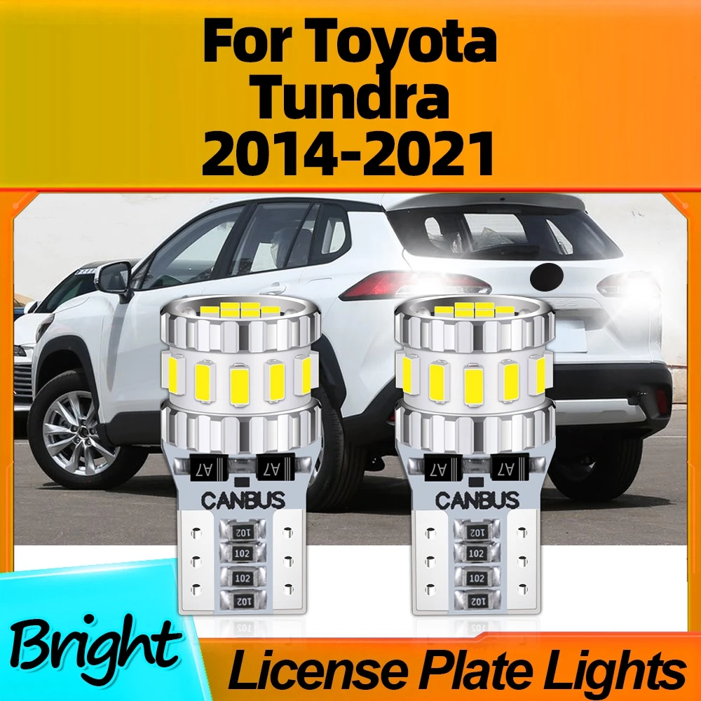 2Pcs W5W Car LED License Plate Light Lamps T10 Super Bright 6000K For Toyota Tundra 2014 2015 2016 2017 2018 2019 2020 2021
2Pcs W5W Car LED License Plate Light Lamps T10 Super Bright 6000K For Toyota Tundra 2014 2015 2016 2017 2018 2019 2020 2021