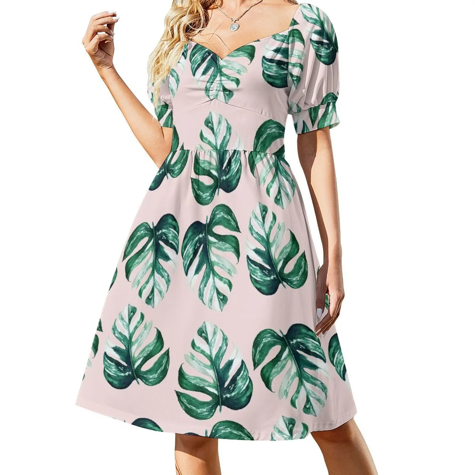 Monstera Albo Variegata - Monstera Variegata Short-Sleeved Dress summer dresses women 2025 long dresses for women
Monstera Albo Variegata - Monstera Variegata Short-Sleeved Dress summer dresses women 2025 long dresses for women