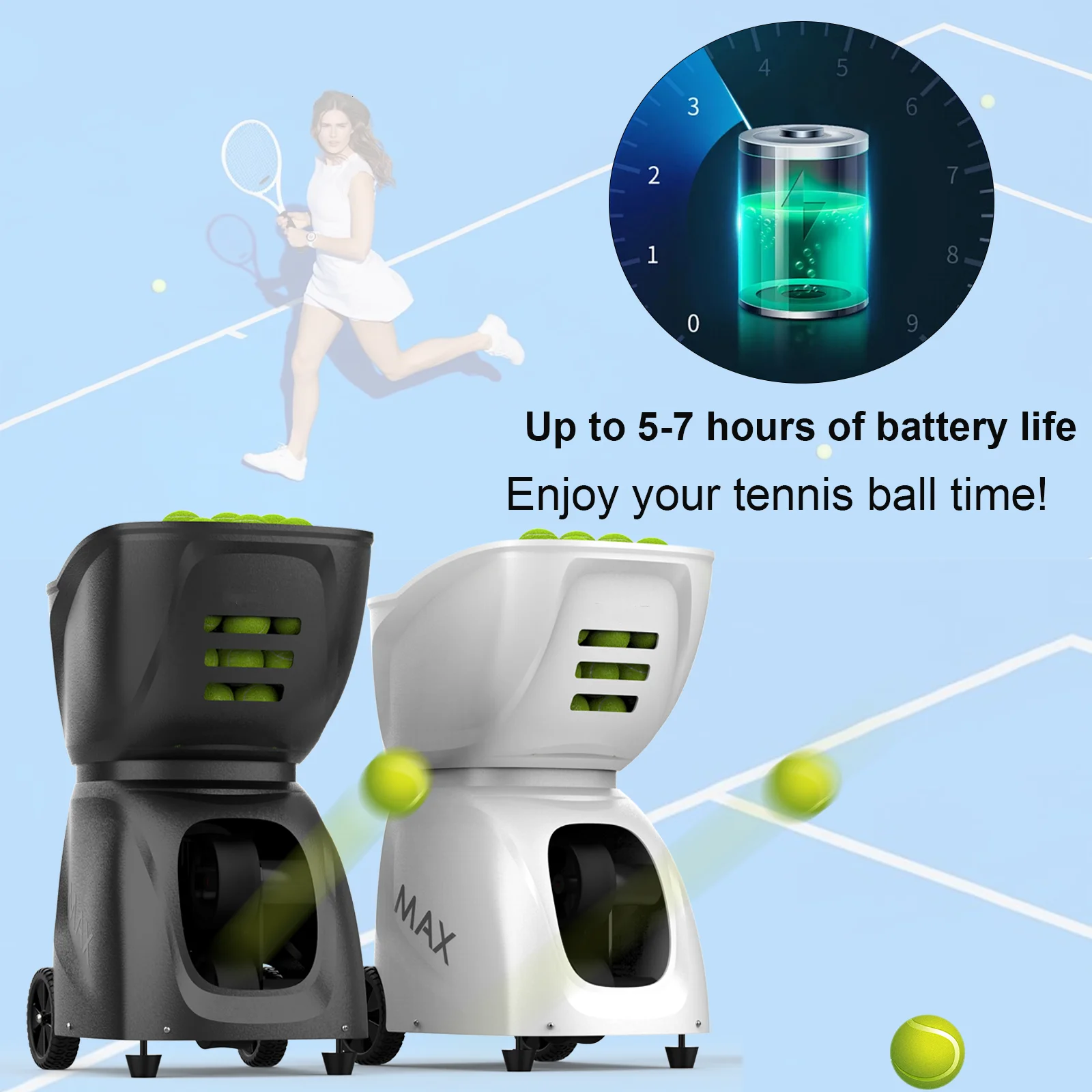 hit product2026 New Arrival Tennis Ball Machine PT-MAX C Tennis Ball Launcher or PadelBall Machine With App/Remote Control
hit product2026 New Arrival Tennis Ball Machine PT-MAX C Tennis Ball Launcher or PadelBall Machine With App/Remote Control