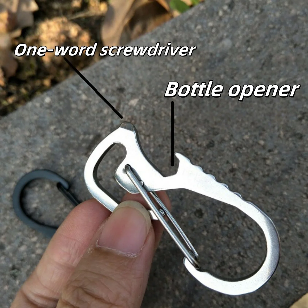 Creative Multifunctional Waist Keychain, Stainless Steel Keychain, Bottle Opener Carabiner, Portable Slotted Screwdriver
Creative Multifunctional Waist Keychain, Stainless Steel Keychain, Bottle Opener Carabiner, Portable Slotted Screwdriver
